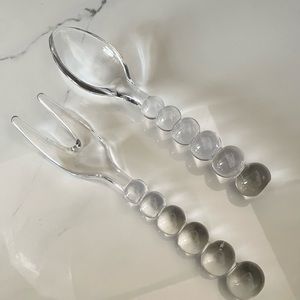 Candlewick Salad Servers